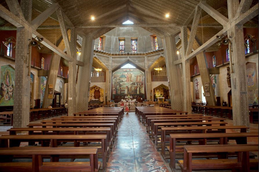 Nazareth, Galilee_ Inside of the Basilica of Annunciation_Credit Mordagan for the Israeli Ministry of Tourism