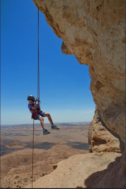 Click to open large image Rappelling at the Ramon Crater_ credit Dafna Tal for the Israeli Ministry of Tourism